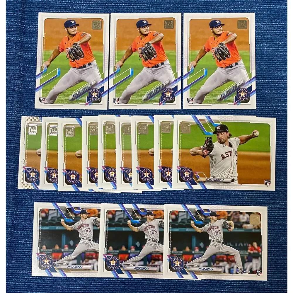 133 Card Lot Astros Topps Bowman Chrome Modern RC Bowman 1st Prospect 2019-22 - Picture 7 of 10